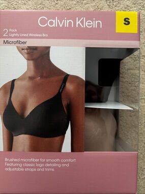Calvin Klein 2-Pack Lightly Lined Wireless Bras - Black & Nude